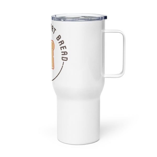 Travel mug with a handle