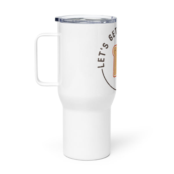 Travel mug with a handle