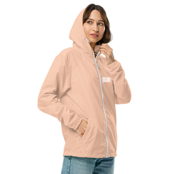 Unisex lightweight zip up windbreaker